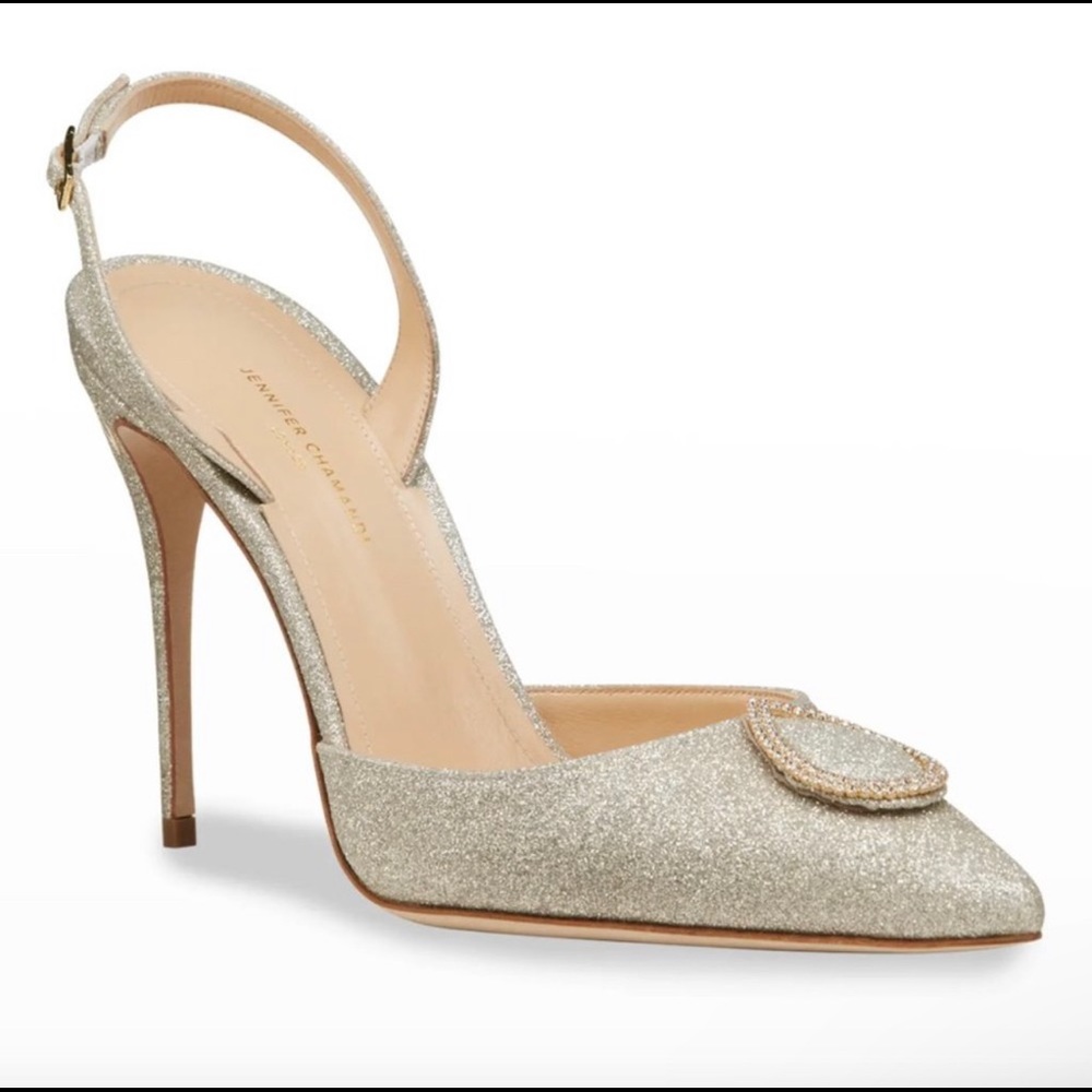 JENNIFER CHAMANDI Vittorio 105mm pumps via Farfetch